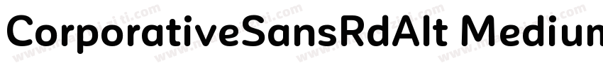CorporativeSansRdAlt Medium字体转换